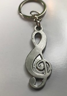 Musical note keyring 9 only left